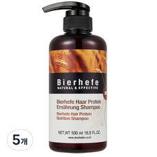 비어헤페 헤어단백질 영양 샴푸, 500ml, 5개