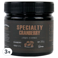 우리가스토리 건크랜베리, 3개, 280g