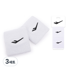 프로스펙스 손목밴드, 화이트, 3세트