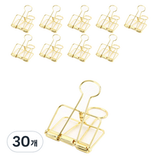마켓A 금속 컬러 클립 집게 골드, 30개, 중