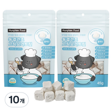 멍템 강아지 유산균 프로바이오틱스 그릭요거트릿 동결건조 간식, 45g, 10개, 플레인