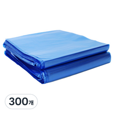생활미소 배접 쓰레기 비닐봉투 청색, 300개, 80L