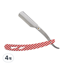 코메리 B0584 클래식 일자 면도기 05 레드 면도칼, 1개입, 4개