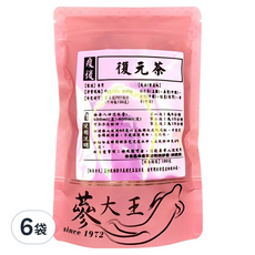 蔘大王 疫後復元茶包, 10包, 6g, 6袋