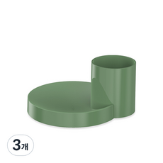 梅花點托盤, 橄欖, 3個