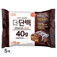 빙그레 건강tft 더단백 크런치바 초코 mini, 161g, 5개
