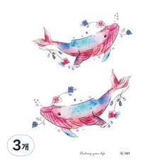 PartyFook.com 紋身貼紙 10 x 15 cm, JT049, 3個