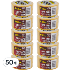 가드맨 60mic OPP 테이프 50m 미색, 50개