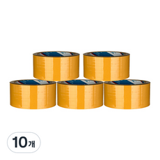 BUKWANG KOREA CHEMICALS 輕包裝封箱膠帶 48mm x 80m, 黃色, 10個