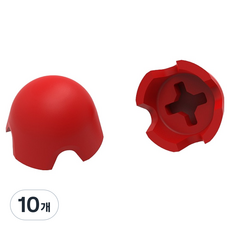 호후 PS5 듀얼센스 포탈 조이콘 아날로그 스틱 커버 캡 스틱락, 레드, 10개