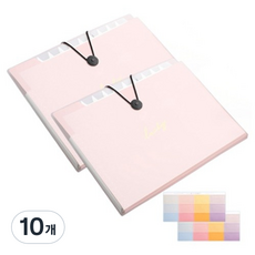 Eumes 12格可擴展A4文件收納盒, 10個, 粉紅色