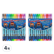 YOUNG ART 12色簽字筆 男童用, 混合顏色, 4套