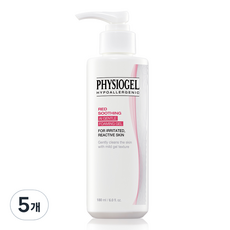 PHYSIOGEL 潔美淨 紅色舒緩AI溫和泡沫潔面凝膠, 180ml, 5個