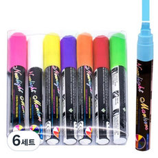 Fullcolors 全彩 玻璃窗LED黑板麥克筆 8色, 混合顏色, 6套