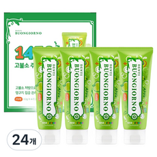 덴티본조르노 일사오공 고불소 주니어 치약 사과향, 80g, 24개