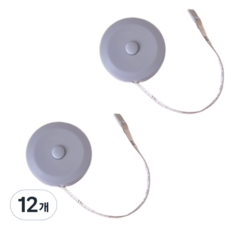 Happyj 便攜式量身捲尺 灰色, 12個, 2m