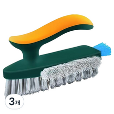 Gomjihom浴室地板角落縫隙清潔刷, 3個, 深綠色