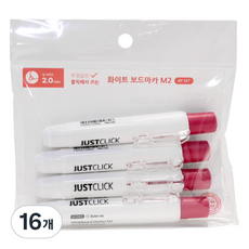 모리스 저스트클릭 보드마카 M2, Red, 16개