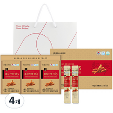 웰니스바이오 홍삼진액 365 스틱 30p + 쇼핑백, 300g, 4개