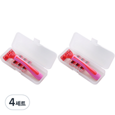 莉安貝爾 女性用除毛刀紅色組, 4套