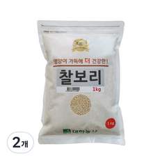 대한농산 찰보리, 1kg, 2개