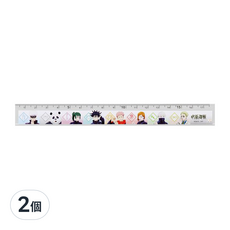 sun-star 咒術迴戰 直尺17.5公分-咒術高專款, 咒術高專款 半透明, 2個