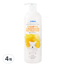 포켄스 강아지 3 in 1 샴푸 앤 린스, 1L, 1개입, 4개