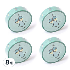 스폰지밥 페이스 마스킹테이프 12mm x 7m, 징징이, 8개