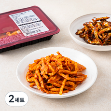 식도감 어묵 먹은 멸치 반찬 어묵 김치 볶음 100g + 고추장 멸치 볶음 70g 세트, 2세트
