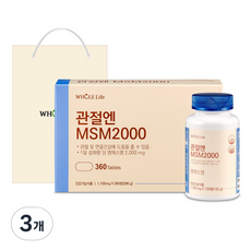 WHOLE Life MSM 2000補充錠 396g+購物袋, 360顆, 3組