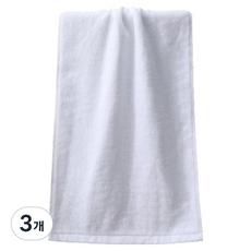 모던 호텔감성 바스타월 1kg 면사, 화이트, 3개