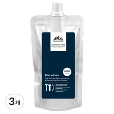 맨허스트 저자극 미산성 보습 시카 쉐이빙 젤 포르테 리필, 250g, 3개