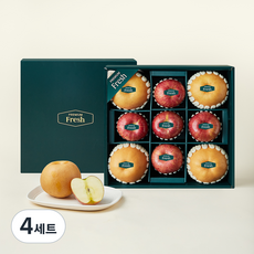 프리미엄 사과 5입 + 배 4입 선물세트 4.6kg, 4세트