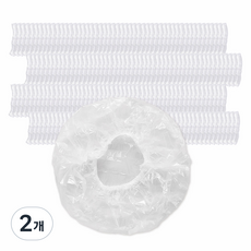 Market Plan 多用途衛生塑膠浴帽 200入, 透明, 2個