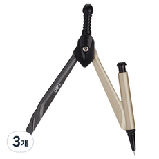 deLi 得力 自動鉛筆式便攜圓規 畫圓器 圓規 金色, 3個