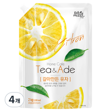다미즐 갈아만든 유자 액상차, 2kg, 4개