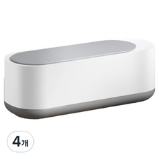 가정용 초음파 세척기 렌즈 안경세척기, 4개, 화이트