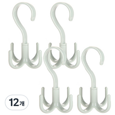 River Green 360度旋轉式多功能掛勾, 綠色, 12個