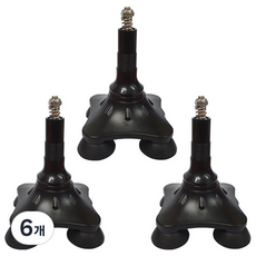 캠프닉 교체용 고무발 네발 지팡이 CN2000, 6개