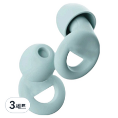 루네온 깔끔한 소음방지 수면 귀마개 파란색, 3세트, 2개입