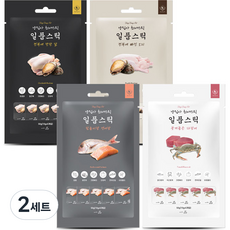 딩동펫 반려동물 일품스틱 짜먹는간식 10g*5p 4종 혼합 세트, 전복 + 오리, 꽃게 + 다랑어, 참돔 + 연어, 전복 + 닭 혼합맛, 2세트