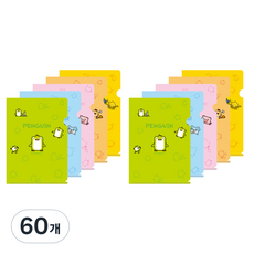 유니크 L홀더 화일 A4 캐릭터, 랜덤발송, 60개
