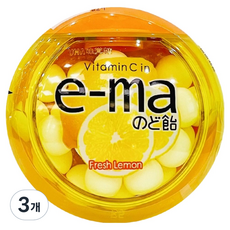 e-ma 味覺糖 EMA清喉糖 清新檸檬口味, 3個, 33g