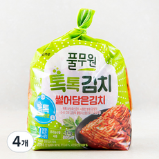 풀무원 톡톡 썰은김치, 1kg, 4개