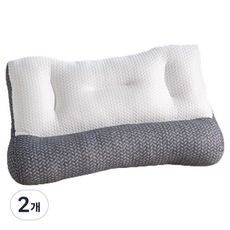 마샤투 편한 베개 750g, 화이트 + 그레이, 2개