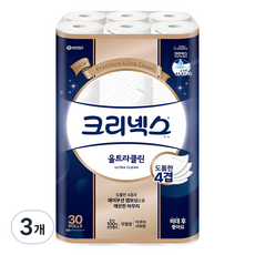 Kleenex 舒潔 Ultra Clean 天然紙漿4層捲筒衛生紙, 25m, 3個, 30入