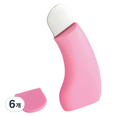 코쿠리코 블랙헤드제거 피지제거기 피지압출기 피지흡입기 4 x 9.5 cm, 6개, 핑크