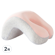 소울리치 푹쉼 포근한 낮잠베개, 핑크, 2개