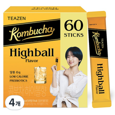 티젠 콤부차 하이볼향, 5g, 60개입, 4개