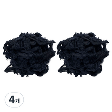곱슬모 니들 펠트 20g, 검정, 4개